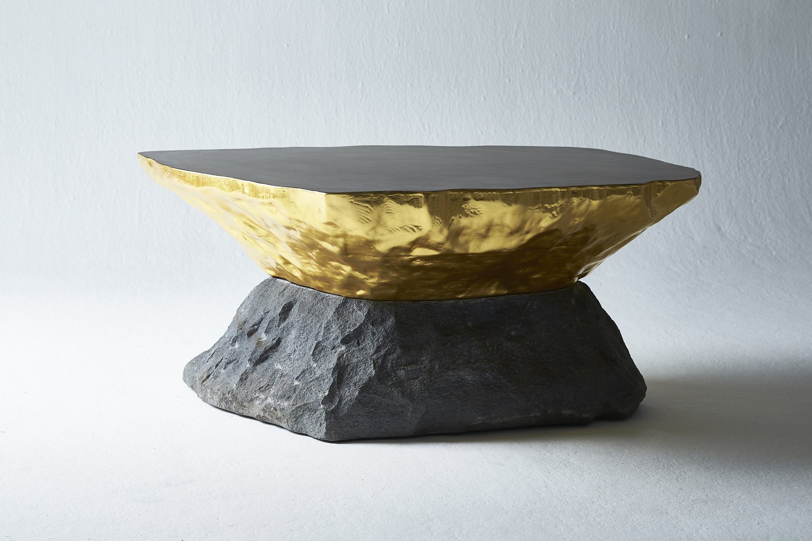 Wood & Gold Stone and Stone